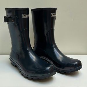 Barbour Rain Boots — NAVY, Unisex, UK 8